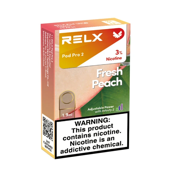 RELX 悅刻六代系列煙彈|鮮嫩蜜桃 (3顆入) |限時優惠:12 顆煙彈+600 送六代主機|台灣現貨