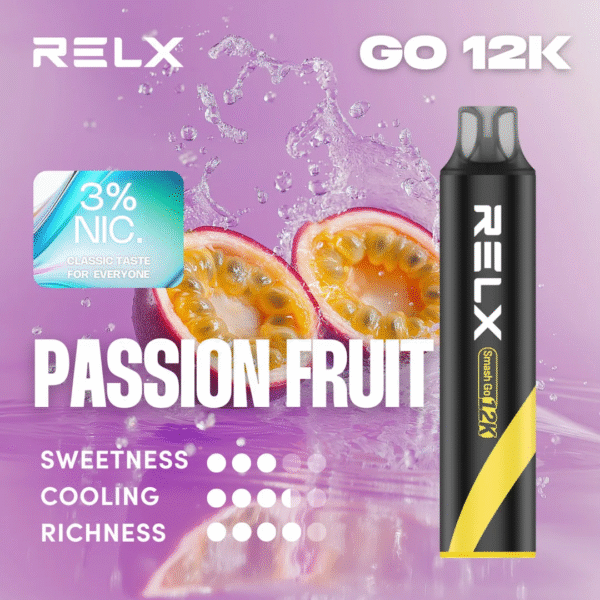 【🔥新品上市】RELX 悅刻 Smash Go 12000口拋棄式電子煙|Type-C 充電|超大容量・長效續航|百香金果:圖片 2